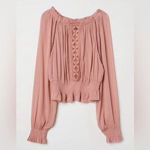 H&M Divided Crinkled Blouse
